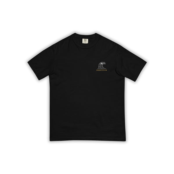 CONCRETE WAVES TEE - BLACK