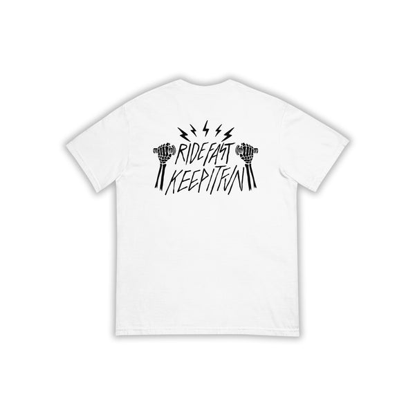 ライド ファスト T シャツ - ホワイト